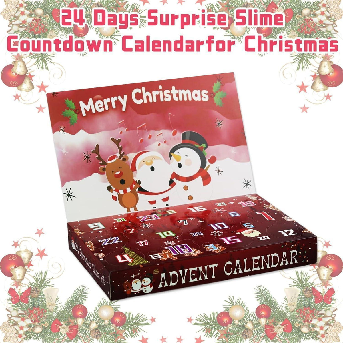 Schleim Adventskalender 2026 für Kinder – 24 Tage Weihnachtsüberraschungen