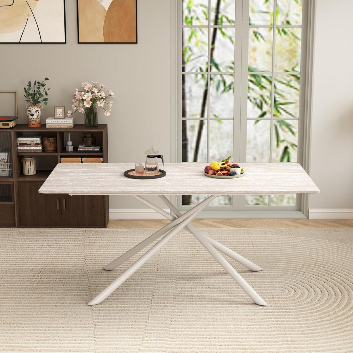 Esstisch Set 180cm & 4 Stühle – Modernes Esszimmer-Set