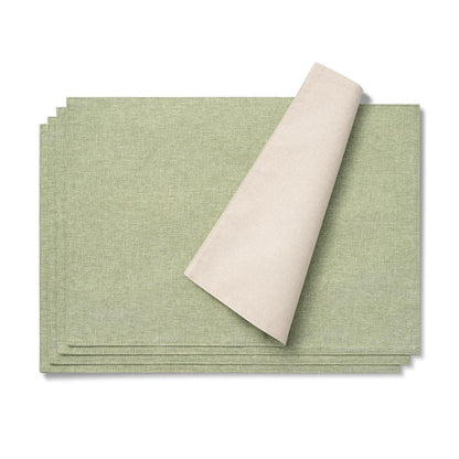 Leinen Tischsets 4er Set Salbeigrün - 48x33 cm