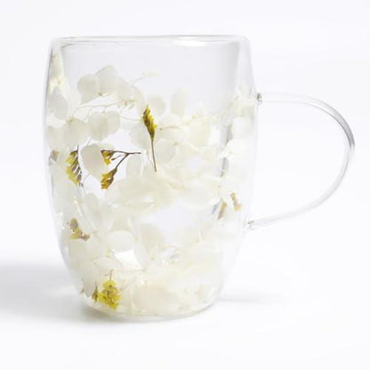 Blumen Kaffeegläser 350ml - Thermobecher Latte Macchiato