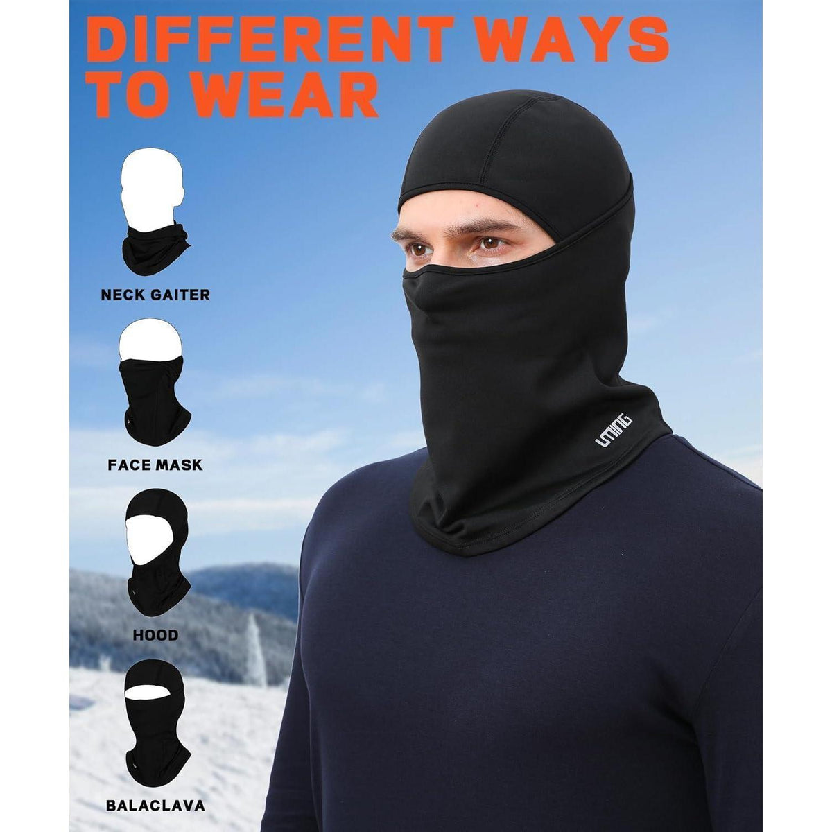 Sturmhaube Herren Winter Warm & Winddicht für Outdoor & Sport