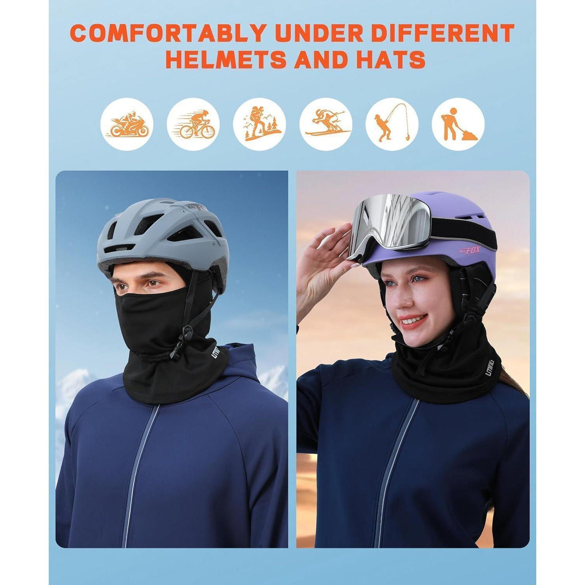 Sturmhaube Herren Winter Warm & Winddicht für Outdoor & Sport