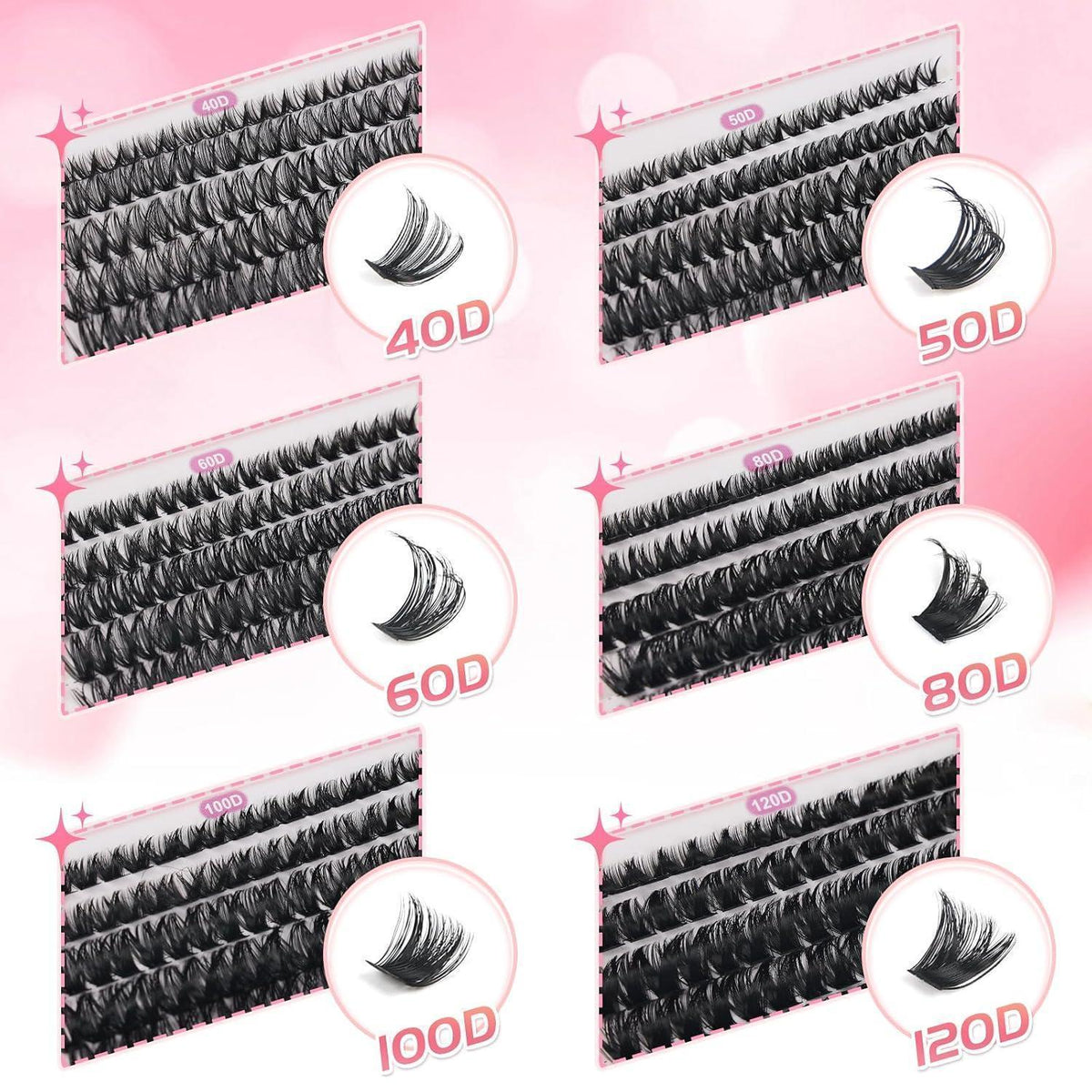 Wimpern-Set für professionelles Lash-Design – 520 Stück