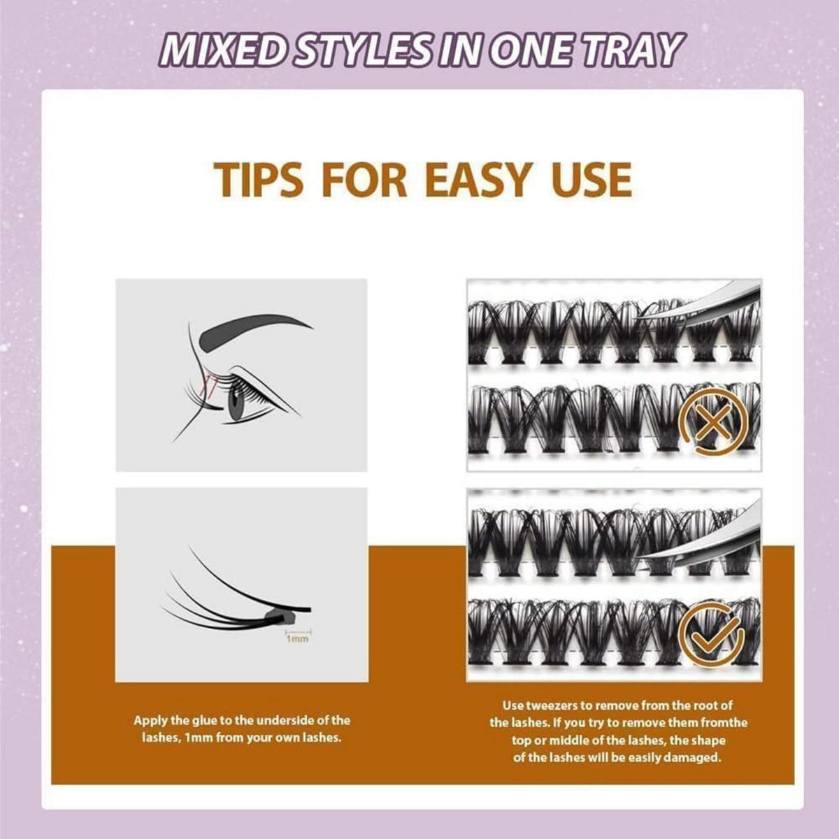 Wimpern-Set für professionelles Lash-Design – 520 Stück