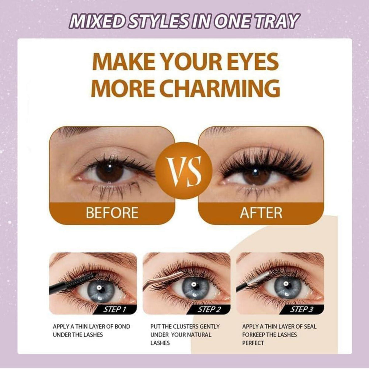 Wimpern-Set für professionelles Lash-Design – 520 Stück