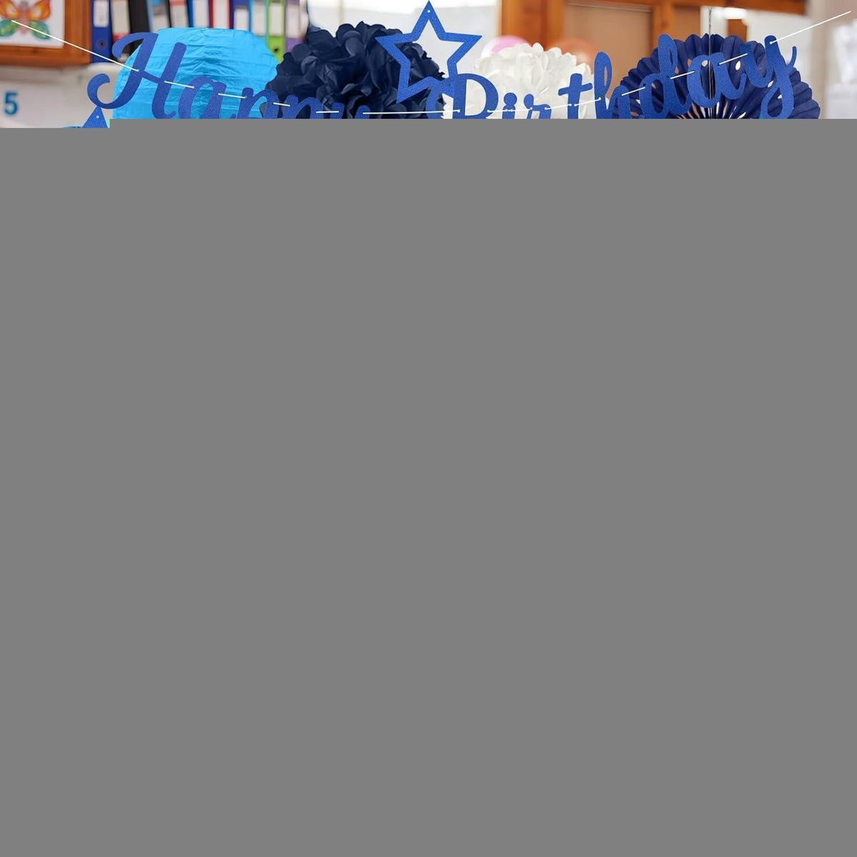 Marineblaue Geburtstagsdeko Set 29 Teile für Männer & Jungen