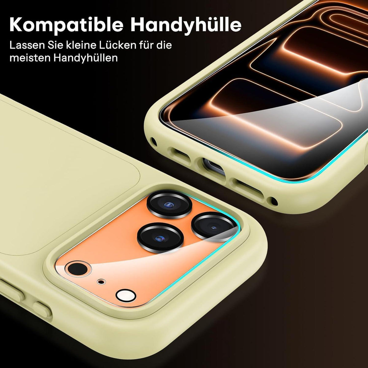 Displayschutzfolie für iPhone 17 Pro Max, 3er-Pack mit Kameraschutz