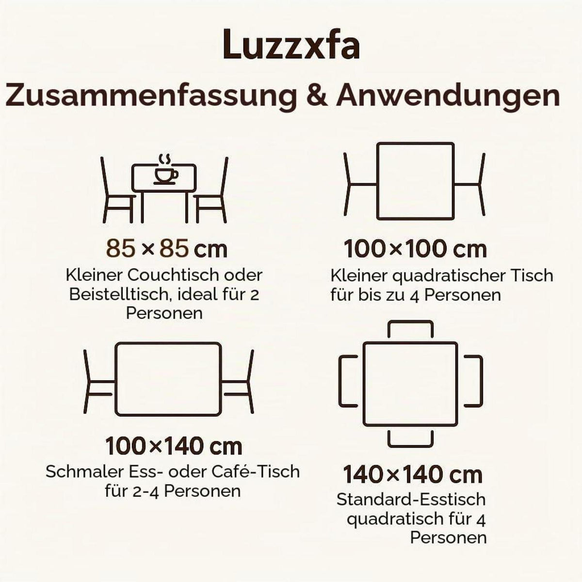 Hellblaue Tischdecke gestreift 100x100 cm – Modern & Pflegeleicht