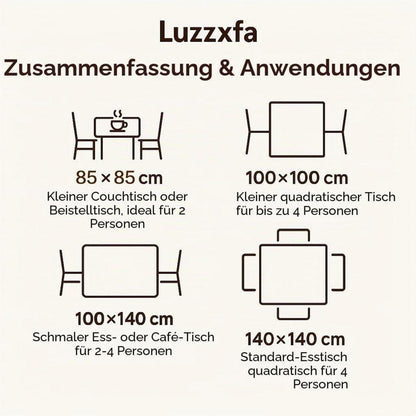 Hellblaue Tischdecke gestreift 100x100 cm – Modern & Pflegeleicht