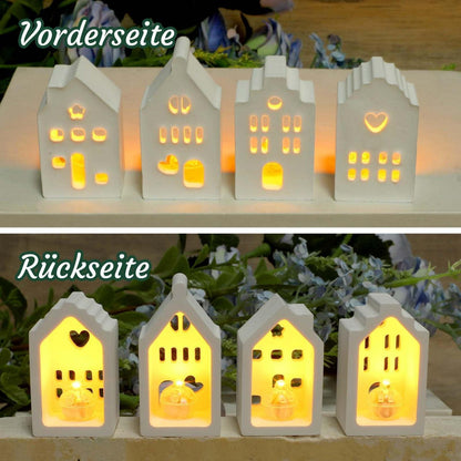 4x 3D Silikonform Haus – Gießformen für Kerzen & Deko