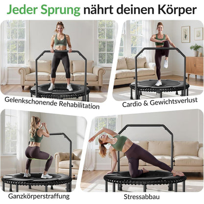 Fitness Trampolin für Erwachsene – 122cm, 250kg Belastbarkeit