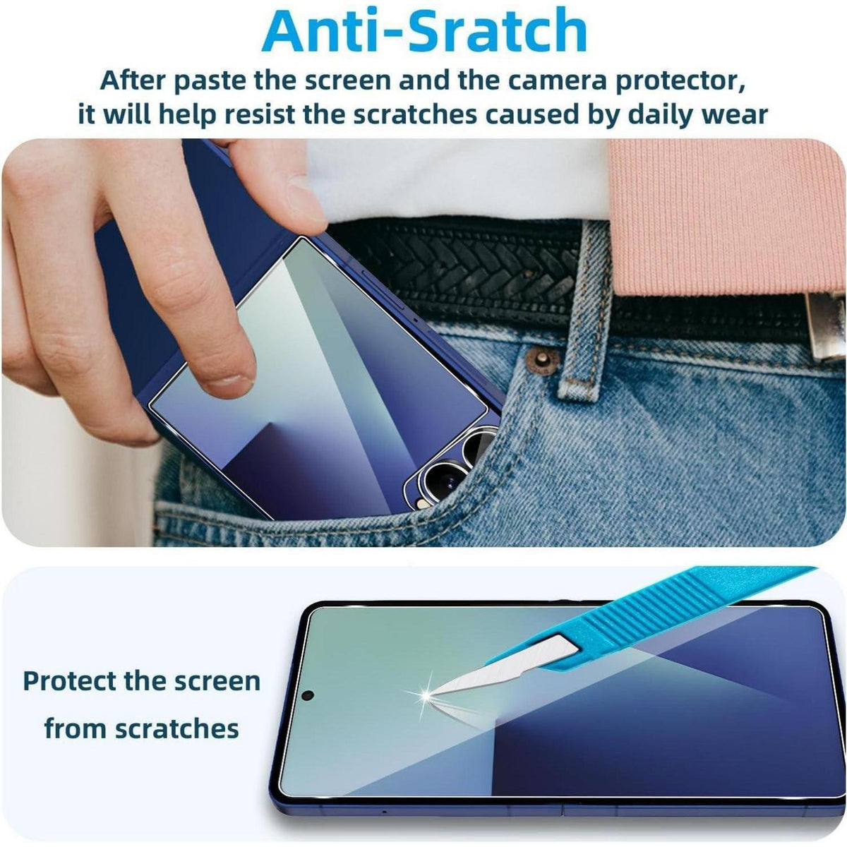 Displayschutzfolie Samsung Galaxy Z Flip 7 – Panzerglas & Hydrogel