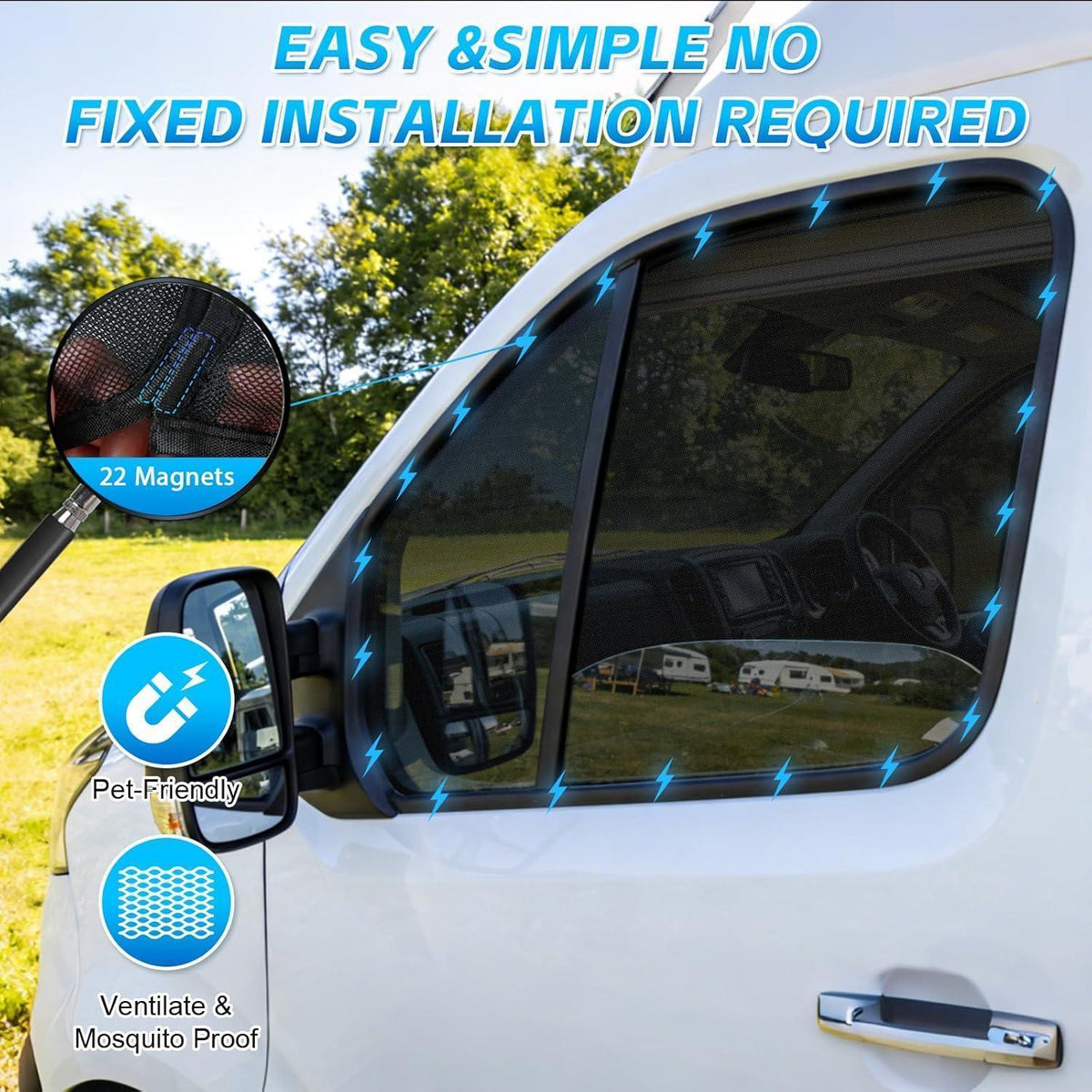 Insektenschutzgitter für Renault Trafic/Vivaro 2014-2025