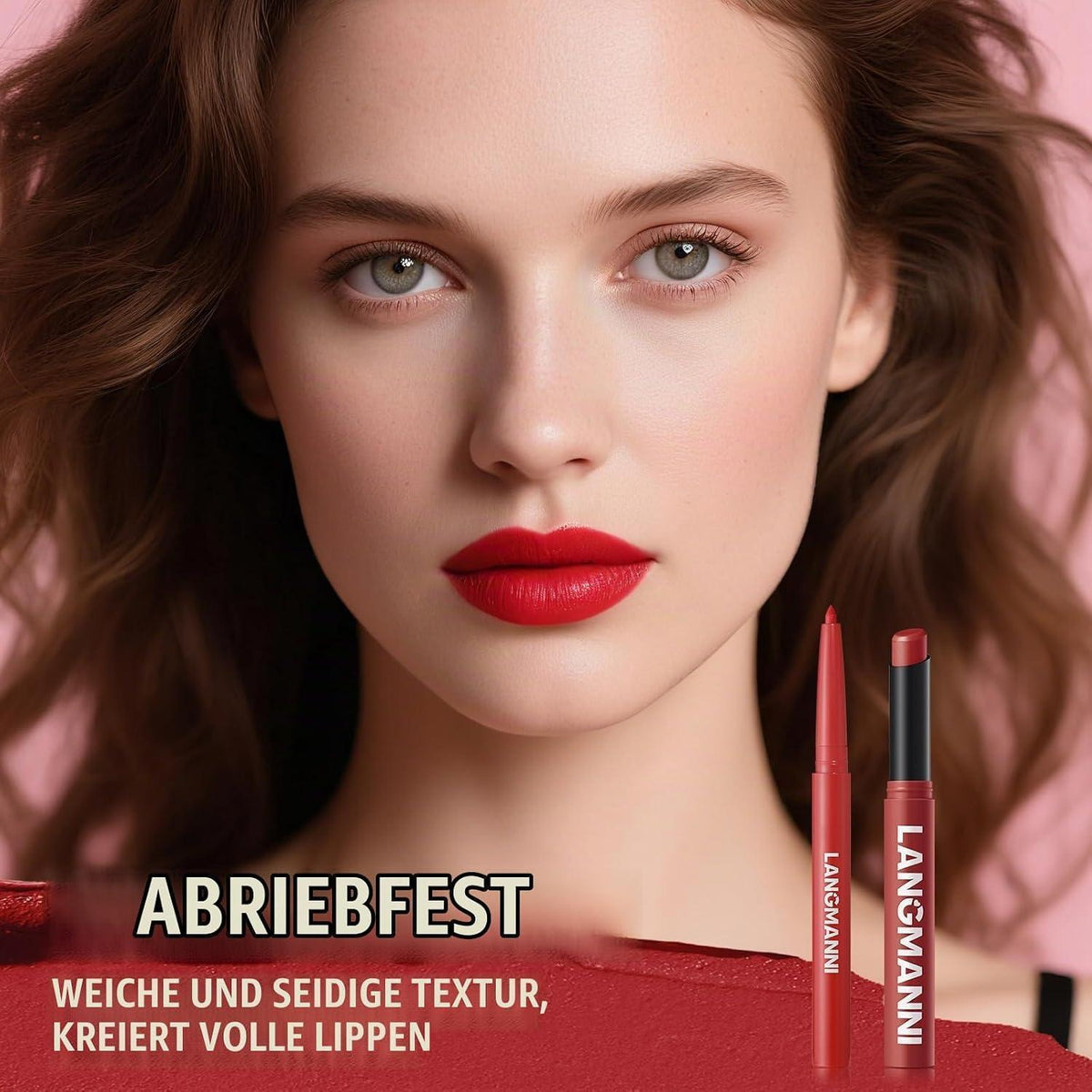 12-teiliges Lippen-Set: Samtmatte Farben & Konturen