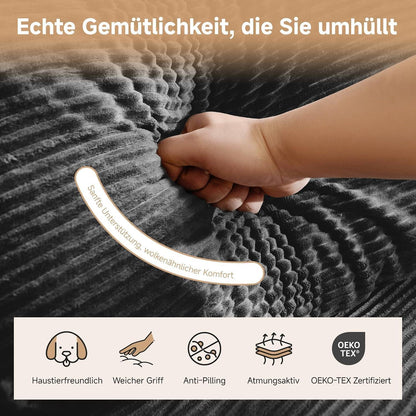 Großes Ecksofa 275cm mit Schlaffunktion & Ottomane