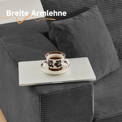 Großes Ecksofa 275cm mit Schlaffunktion & Ottomane