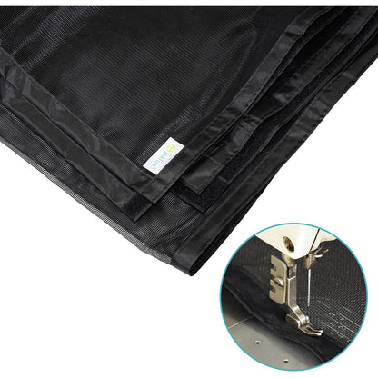 Magnetischer Insektenschutz für Balkontüren 140x240cm Schwarz
