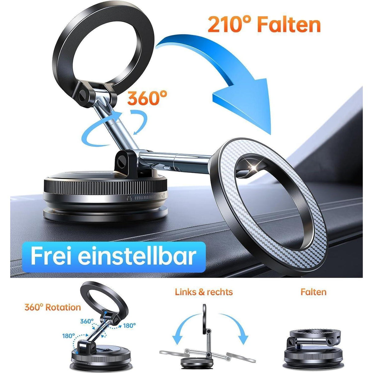 Magnetische Handyhalterung Auto 360° Drehbar
