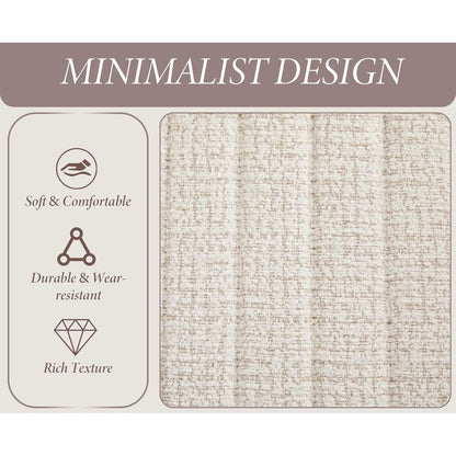 Esszimmerstühle Set 4er – Chenille, Metallgestell, Flügelrücken