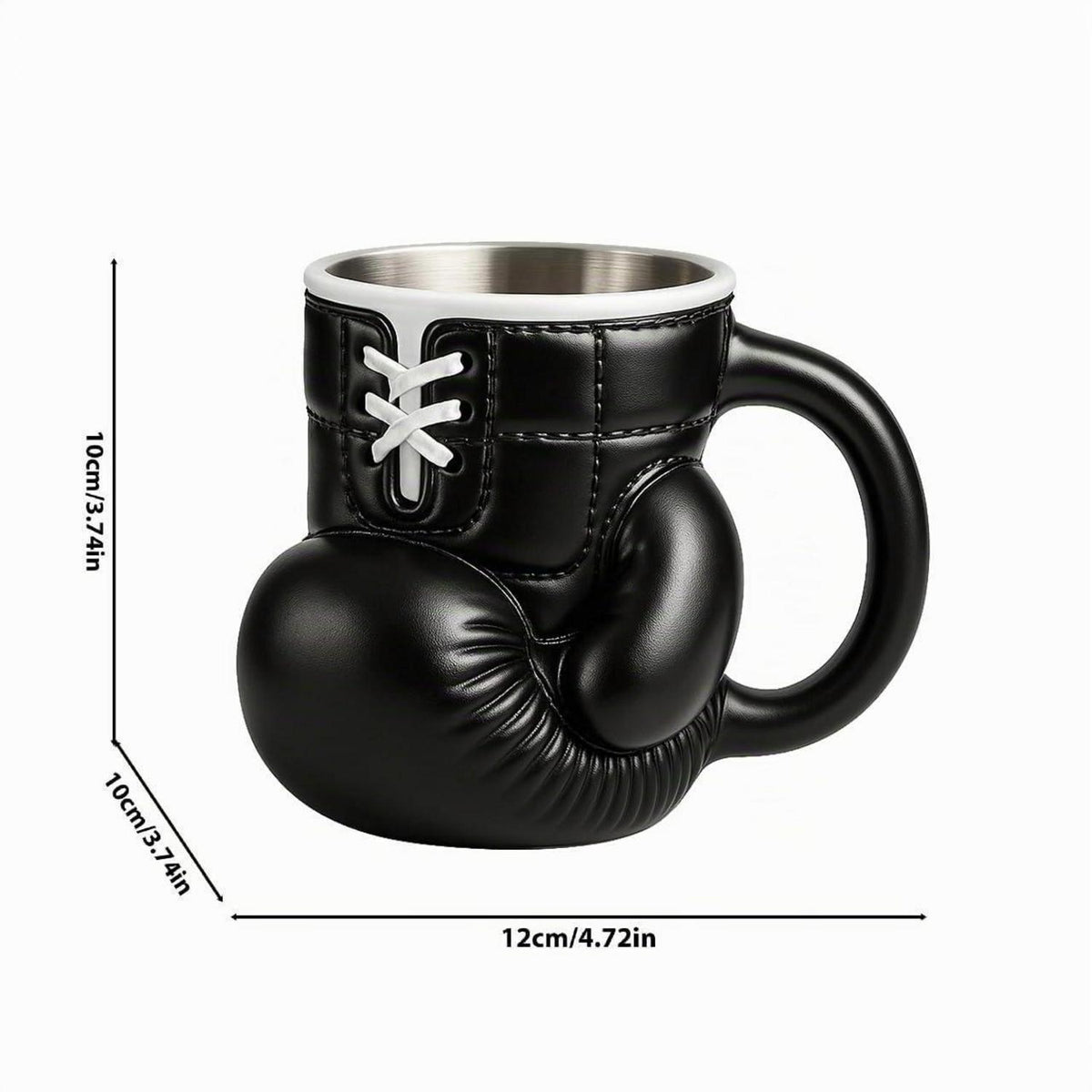 Boxhandschuh Tasse – Kaffeebecher für Sportfans & Boxer (Schwarz)