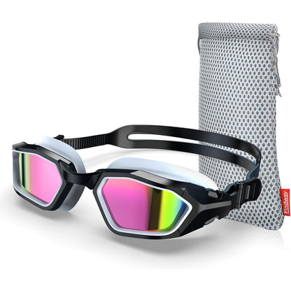 Schwimmbrille mit Anti-Beschlag und UV-Schutz, polarisierte Linse