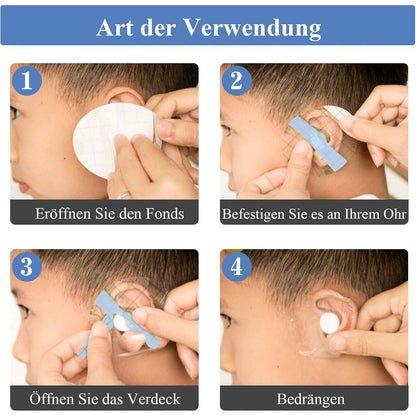 80x Wasserdichte Ohrpflaster Kinder – Schwimmen, Duschen, Sport