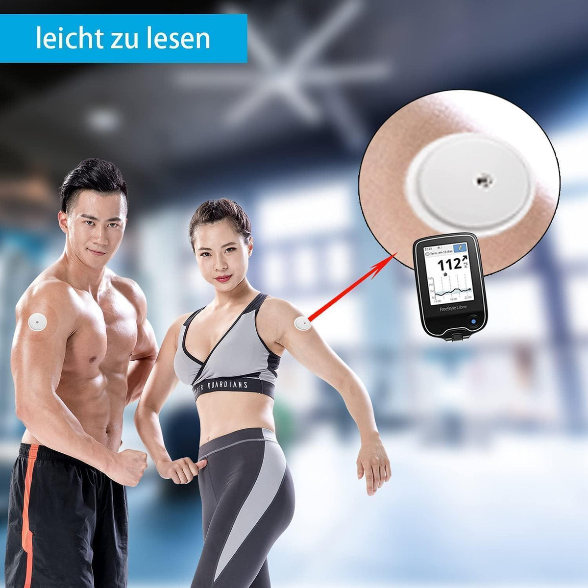 Freestyle Libre 2 Pflaster | 40 Stück | Transparent & Wasserfest