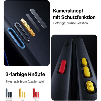 iPhone 17 Schutzhülle Stoßfest mit Kameratastenschutz Schwarz