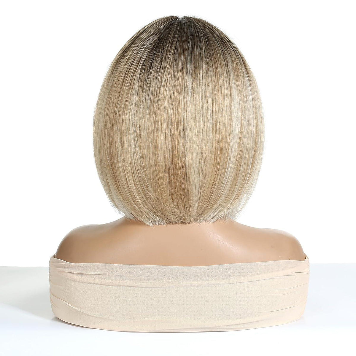 Blond Bob Perücke mit Pony – Kurzes, natürliches Haar