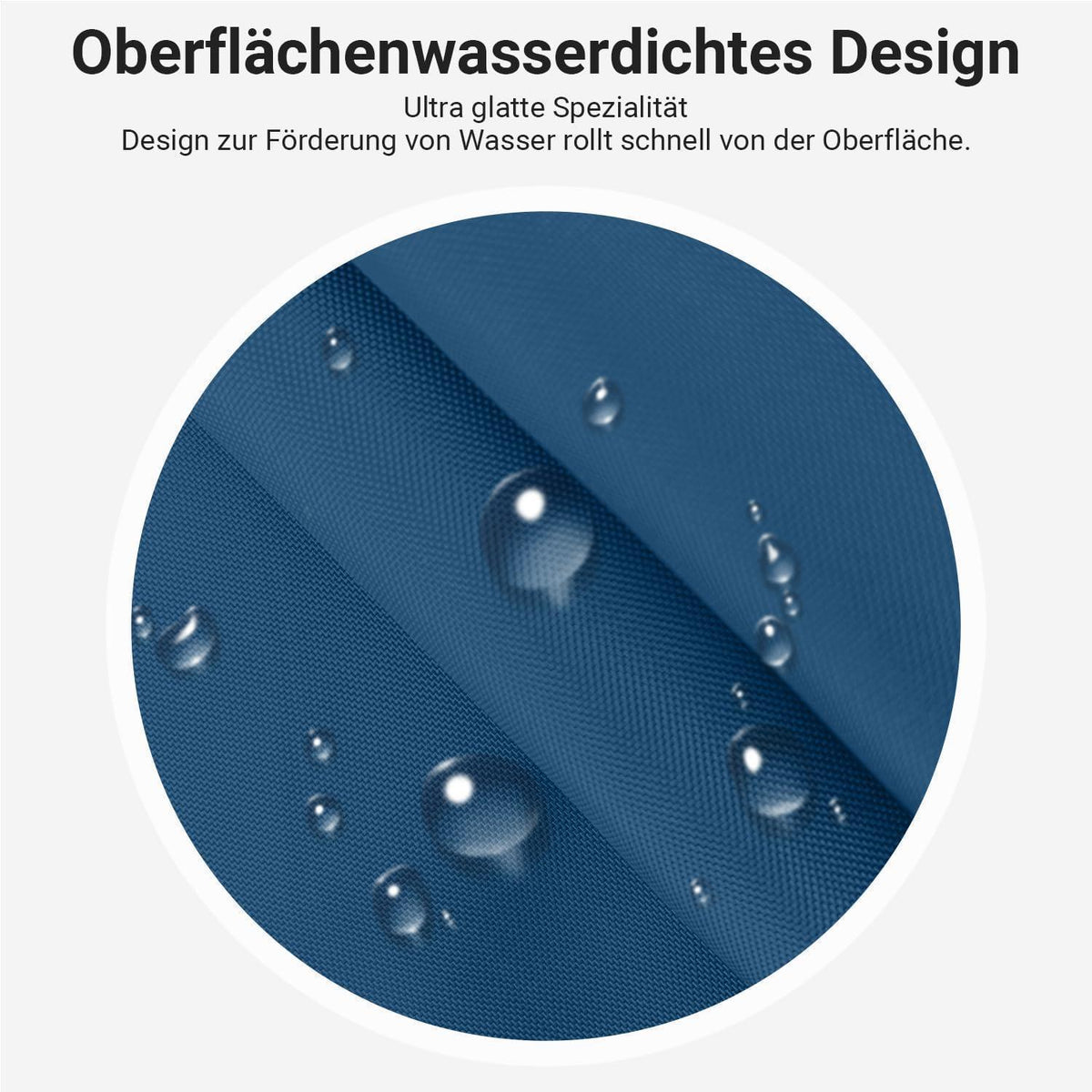 Duschvorhang 200x200 cm Dunkelblau, Wasserabweisend, Beschwerter Saum