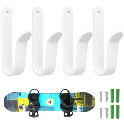 Skateboard Wandhalterung | Snowboard Aufbewahrung 4er Set