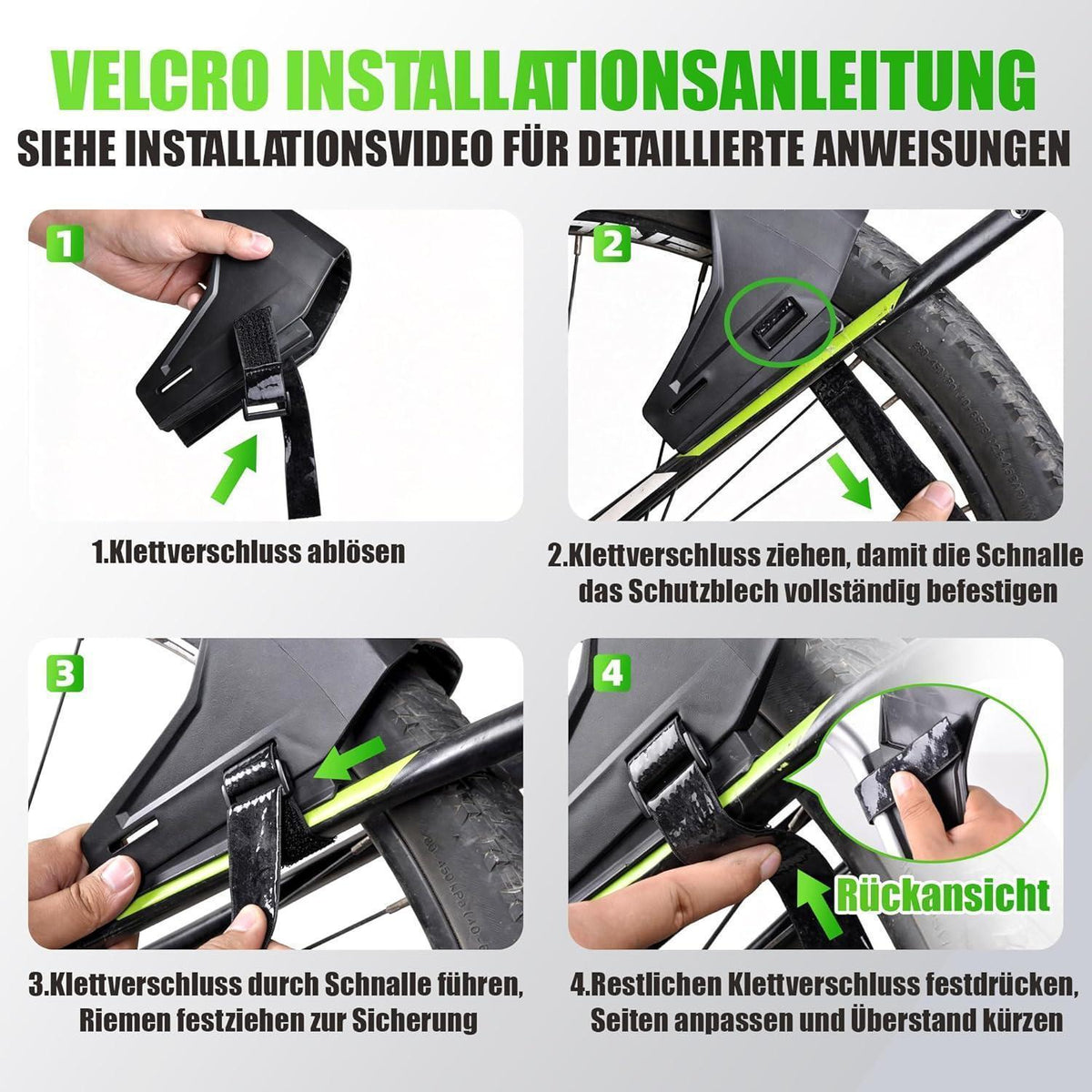 MTB Schutzblech Set 27,5/29 Zoll – Robuster Spritzschutz