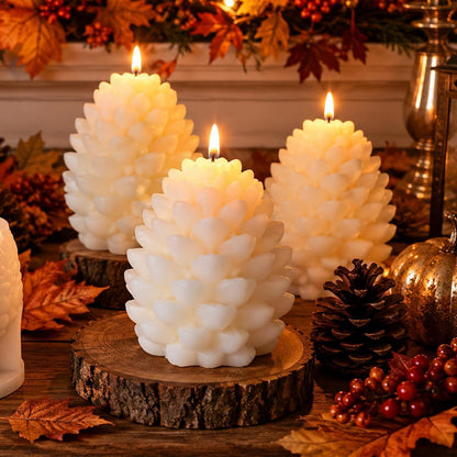 Silikon Kerzenform Tannenzapfen Weihnachten DIY Gießform