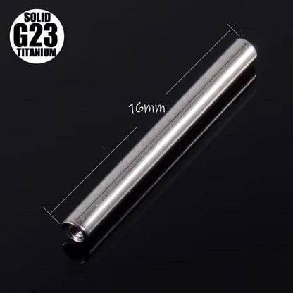 Bauchnabelpiercing Silber Titan 14G 6-16mm Zirkonia Bananabell