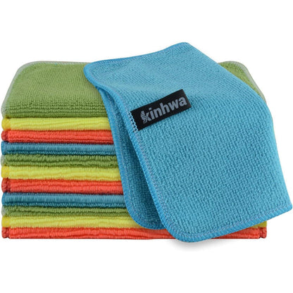Mikrofasertücher 20x20cm – 10er Pack, farbig & fusselfrei