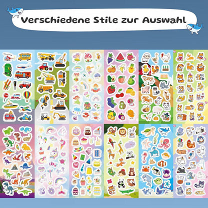 Brotdose Kinder mit Fächern & Aufklebern – Auslaufsicher & BPA-frei