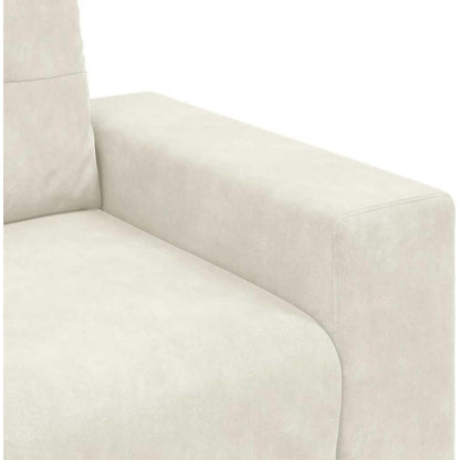 Zweisitzer Sofa Creme mit Schlaffunktion – Samt & Modernes Design