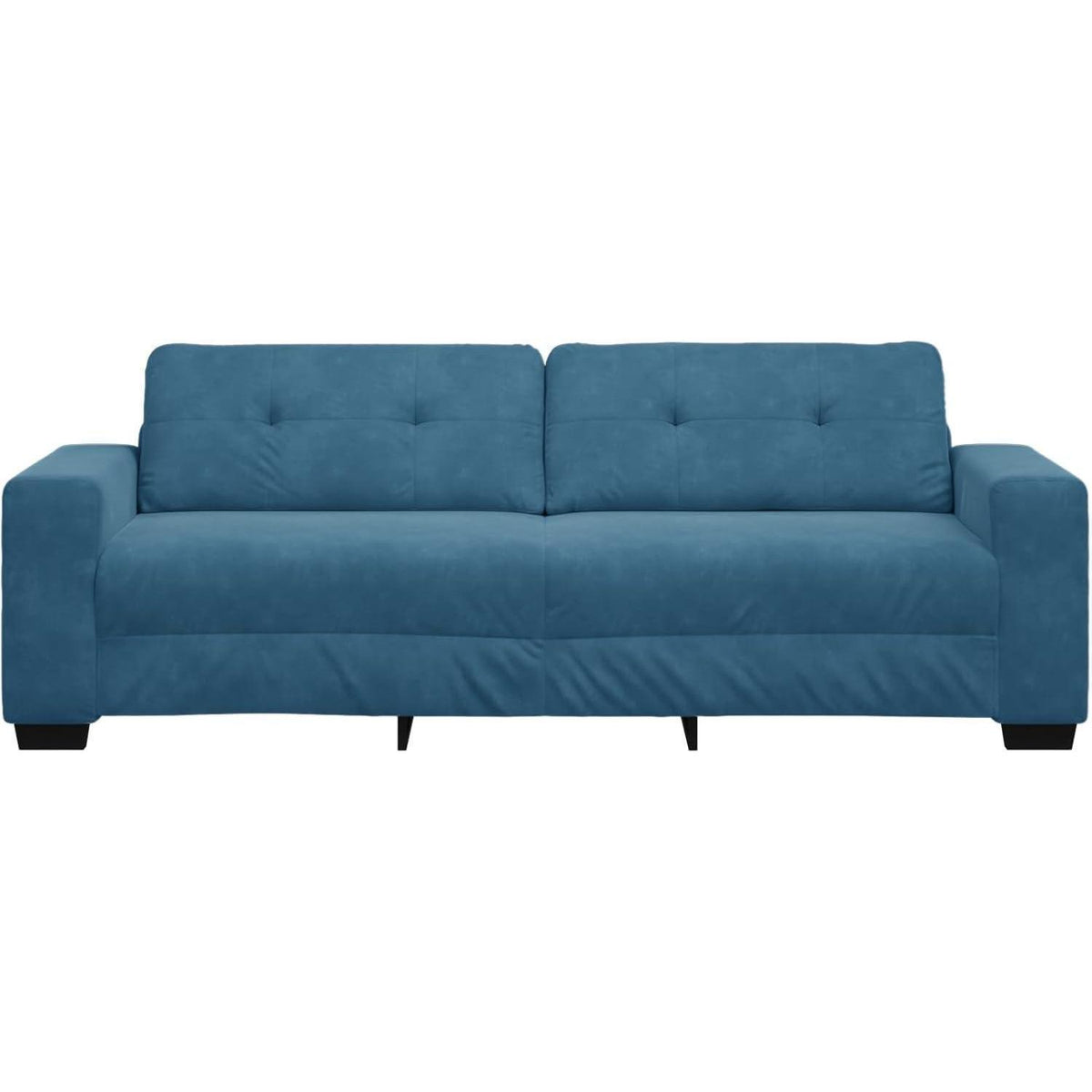 Blaues Samt Sofa 3-Sitzer | Modernes Polstersofa 180cm