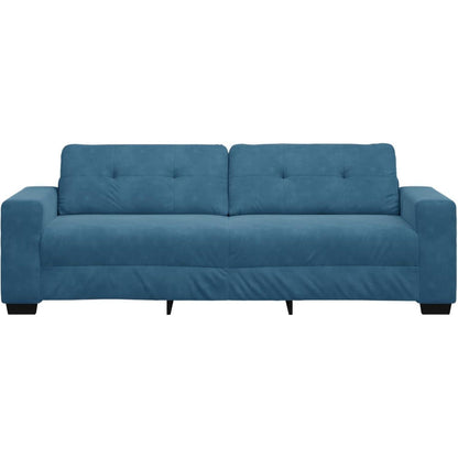 Blaues Samt Sofa 3-Sitzer | Modernes Polstersofa 180cm
