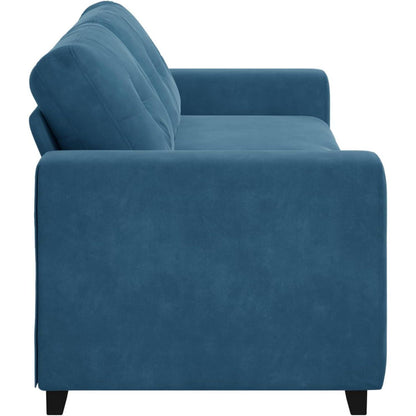 Blaues Samt Sofa 3-Sitzer | Modernes Polstersofa 180cm