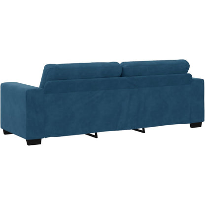 Blaues Samt Sofa 3-Sitzer | Modernes Polstersofa 180cm
