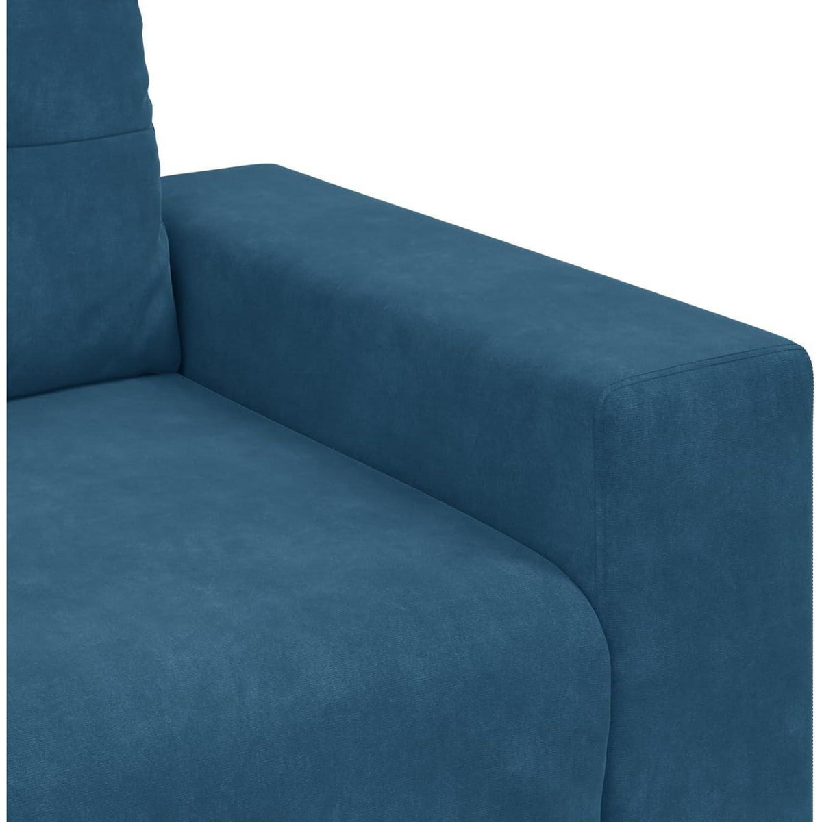 Blaues Samt Sofa 3-Sitzer | Modernes Polstersofa 180cm