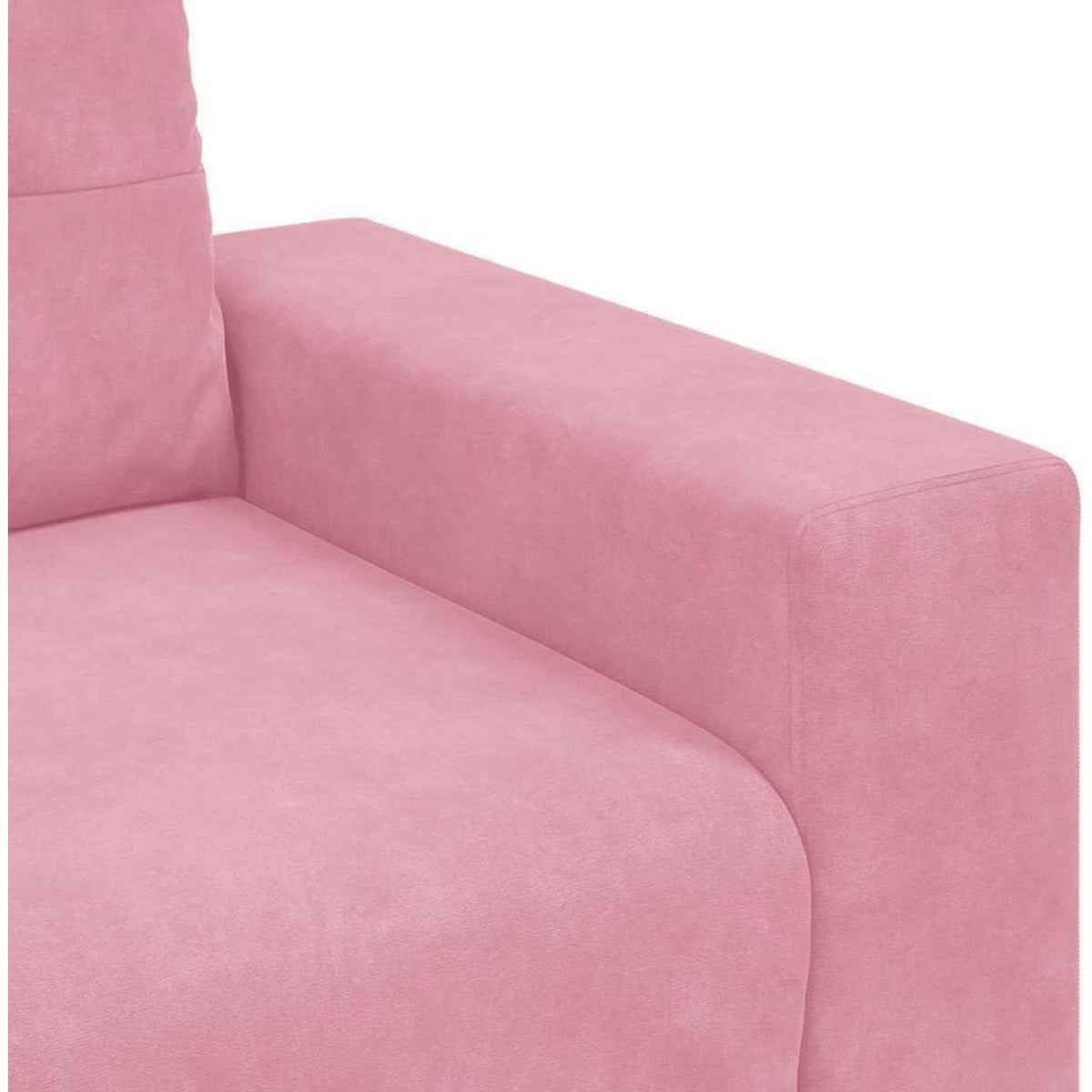 Rosa Samt Sessel 60 cm – Modernes Mini Sofa für Wohnzimmer