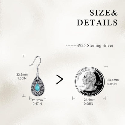 Hängende Sterling Silber Ohrringe mit Abalone Baum des Lebens