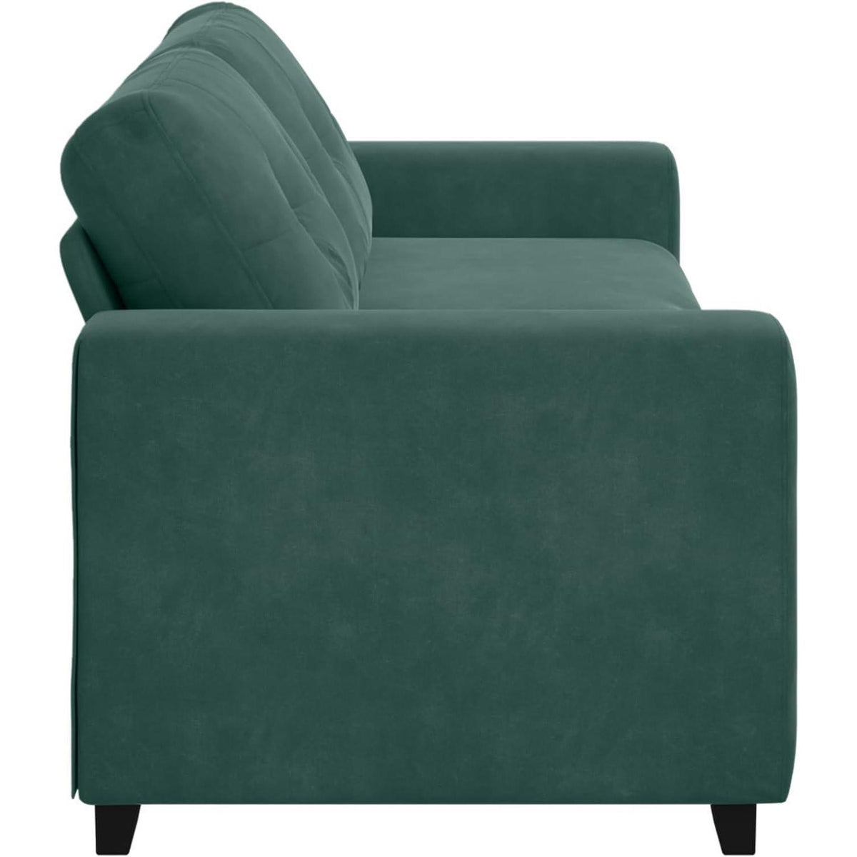 Modernes 3-Sitzer Sofa Dunkelgrün Samt 180 cm