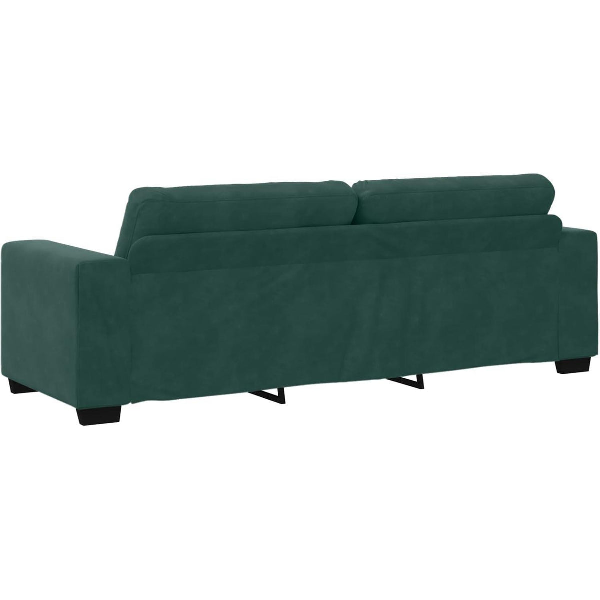 Modernes 3-Sitzer Sofa Dunkelgrün Samt 180 cm