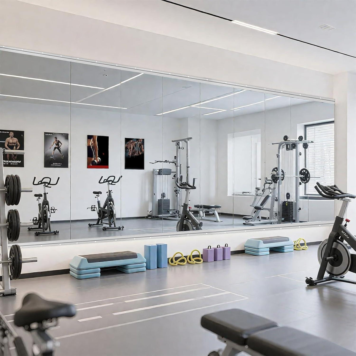 3x Große Wandspiegel 122x61cm – Fitness, Yoga & Zuhause