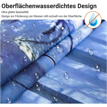 Duschvorhang Wald Dschungel 180x170 cm, Wasserabweisend, Waschbar
