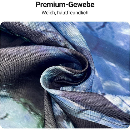 Duschvorhang Wald Dschungel 180x170 cm, Wasserabweisend, Waschbar