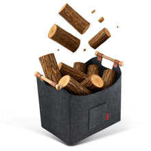 Holzkorb Filz für Kaminholz – Großer, robuster Aufbewahrungsbehälter